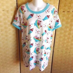 Womens NWOT LuLaRoe Banana Split T-shirt Size L